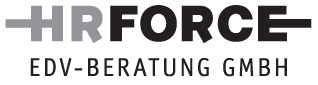 HRForce Logo Black/White Full